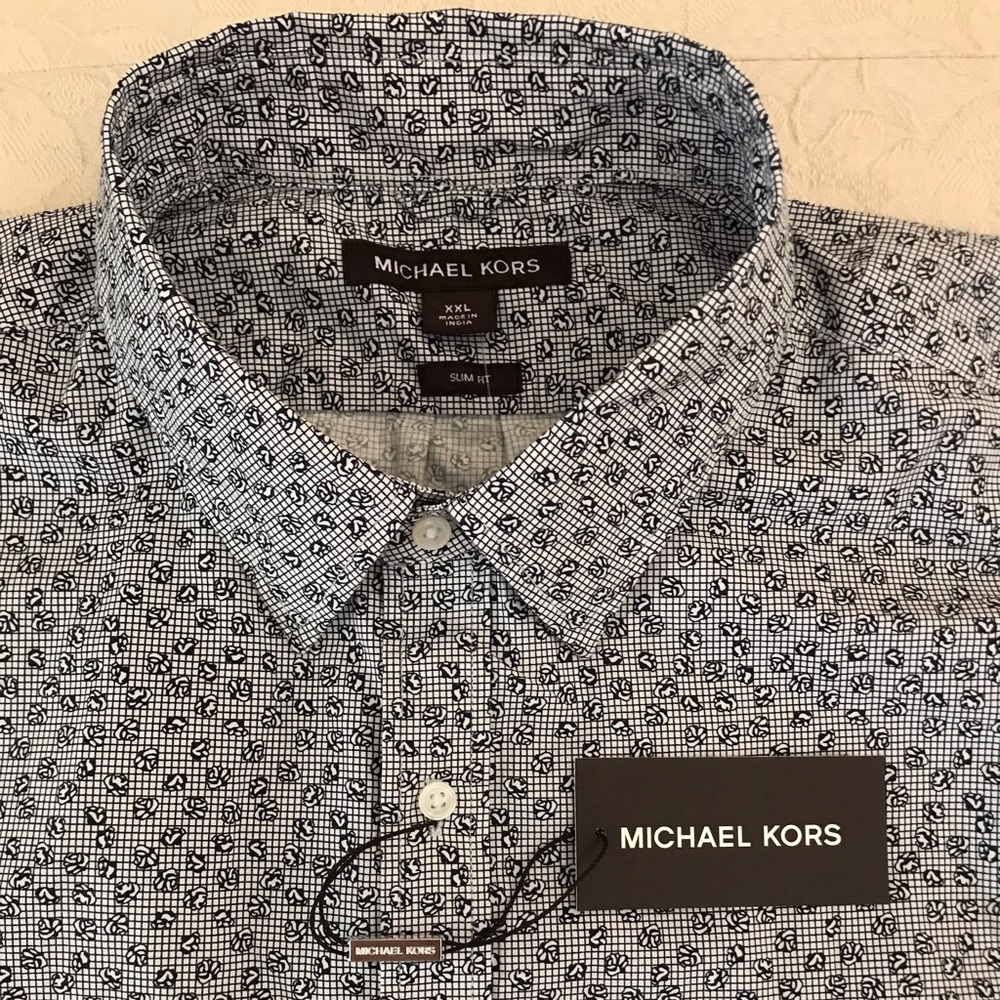 NEW $98. MICHAEL KORS COLLECTION Dress shirt